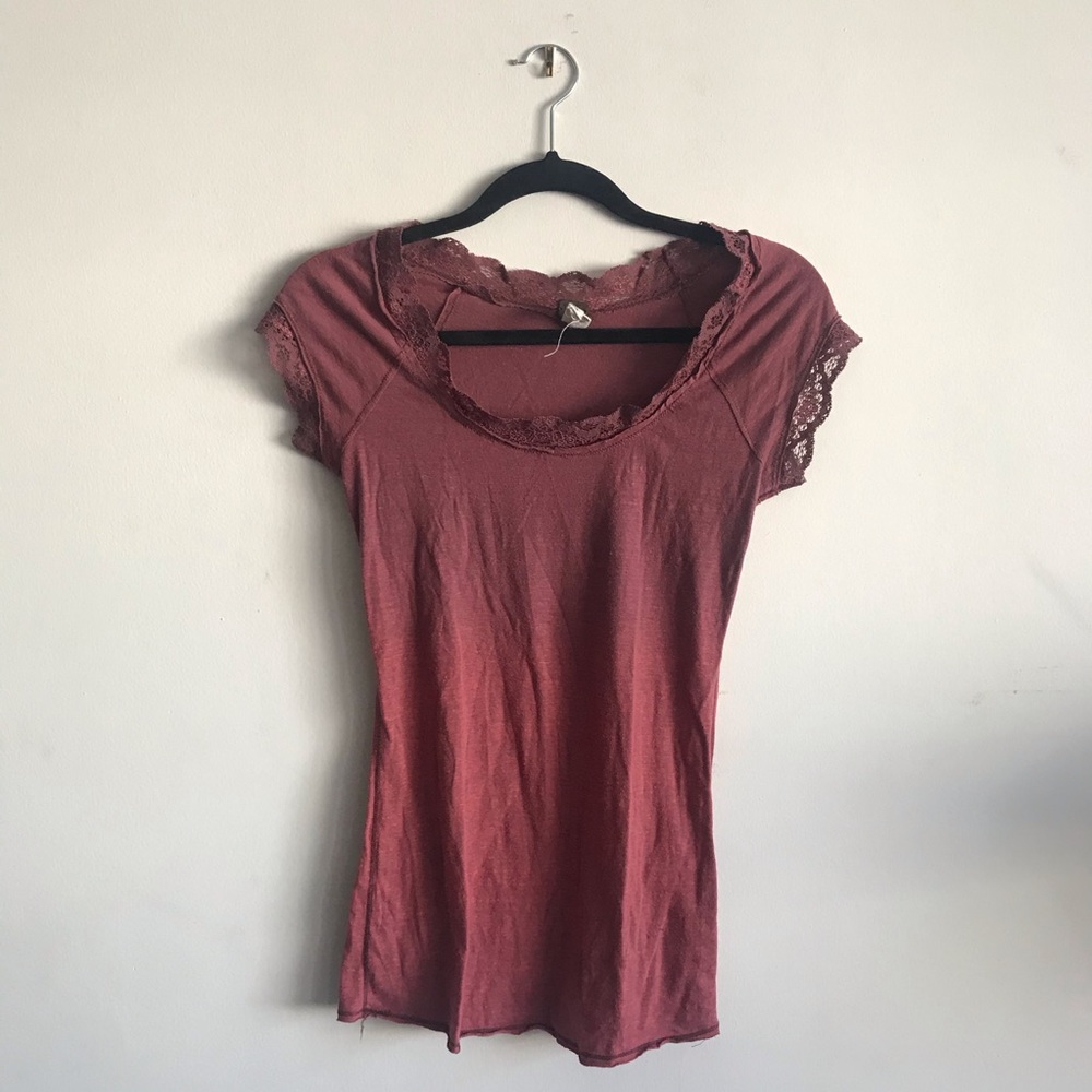 Free People We The Free Ombre Lace T-Shirt, Size S